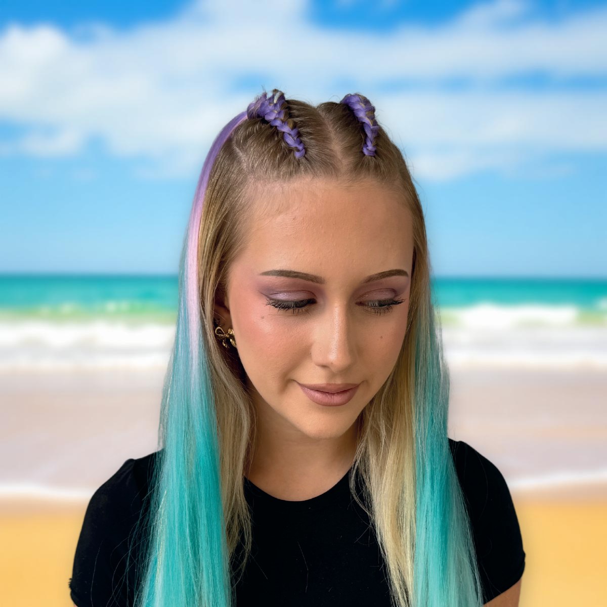 Top Braids braid style at Mermaid Braids Gold Coast